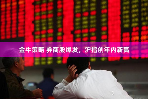 金牛策略 券商股爆发，沪指创年内新高